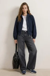 TRENDYOLMİLLA NAVY BLUE Oversized Summer Fabricated peplum Detailed Hooded Summer Fabricated Thin Coat