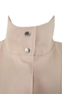 TRENDYOLMİLLA Stone Regular Pattern Belt Detailed Gabardine Jacket Coat - Image 9