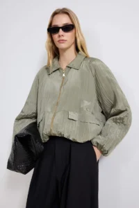 TRENDYOLMİLLA Light Khaki Regular Coat