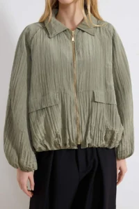 TRENDYOLMİLLA Light Khaki Regular Coat - Image 3