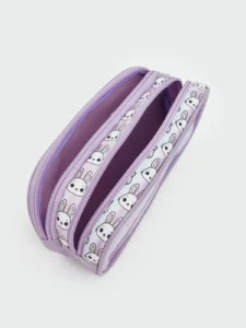 LC Waikiki Lilac LCW ACCESSORIESPrinted Girls' Pen Case - Image 4