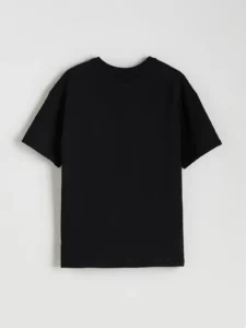 LCW Kids Black Crew Neck Basic Boys' T-Shirt - Image 2
