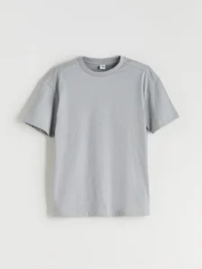 LCW Kids Gray Crew Neck Basic Boys' T-Shirt