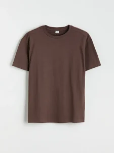 LCW Kids Brown Crew Neck Basic Boys' T-Shirt