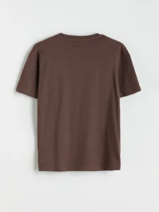 LCW Kids Brown Crew Neck Basic Boys' T-Shirt - Image 2