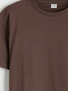LCW Kids Brown Crew Neck Basic Boys' T-Shirt - Image 3