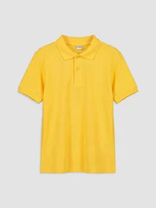 LC Waikiki Yellow LCW KidsPolo Collar Boys' Pique T-Shirt - Image 3