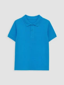 LC Waikiki Turquoise LCW KidsPolo Collar Boys' Pique T-Shirt