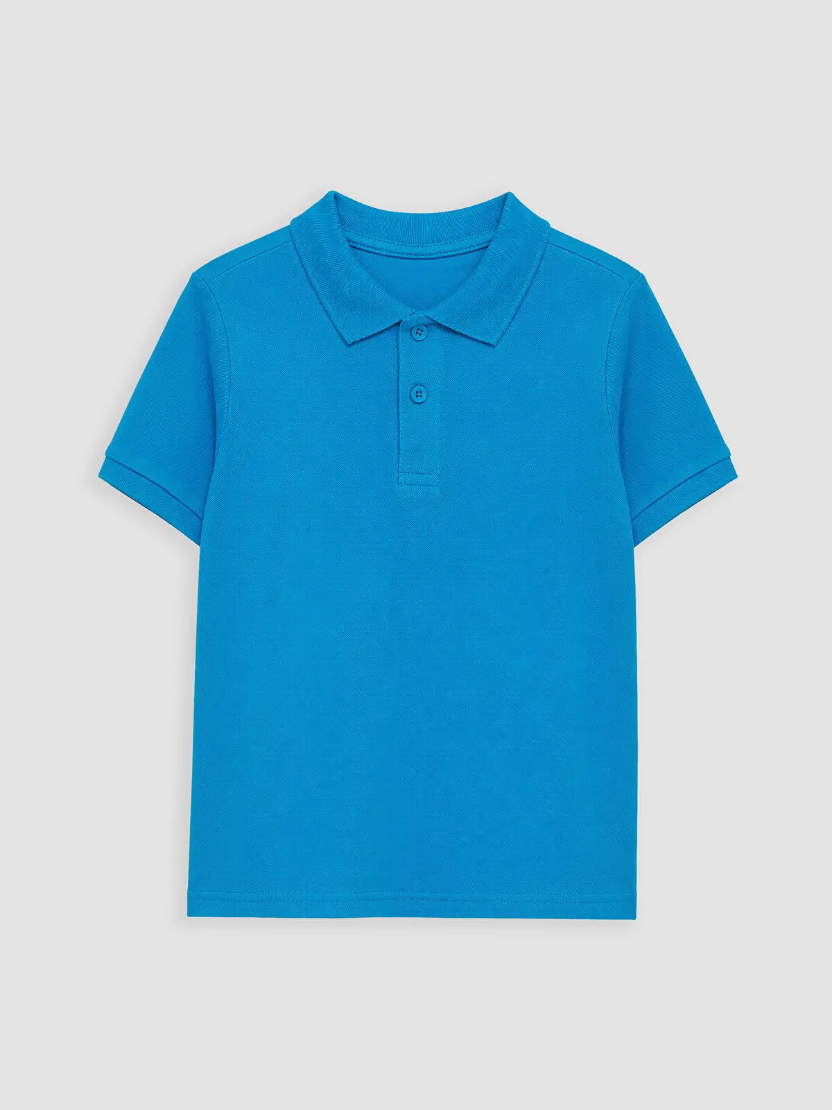 W60076Z4-GVU_1 LC Waikiki Turquoise LCW KidsPolo Collar Boys' Pique T-Shirt - Image 1