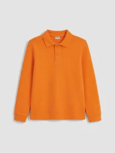 LC Waikiki Orange LCW KidsPolo Collar Boys' T-Shirt - Image 2