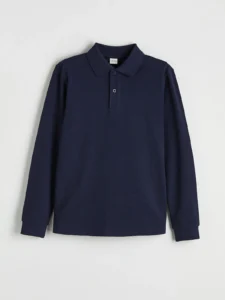 LC Waikiki Navy Blue LCW KidsPolo Collar Boys' T-Shirt - Image 2