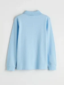 LC Waikiki Blue LCW KidsPolo Collar Boys' T-Shirt - Image 2