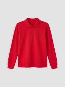 LC Waikiki Red LCW KidsPolo Collar Boys' T-Shirt - Image 3
