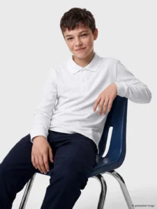 LC Waikiki White LCW KidsPolo Collar Boys' T-Shirt - Image 2