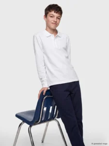 LC Waikiki White LCW KidsPolo Collar Boys' T-Shirt - Image 3