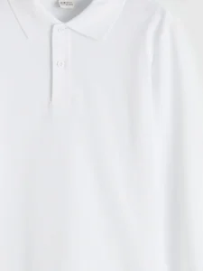 LC Waikiki White LCW KidsPolo Collar Boys' T-Shirt - Image 4