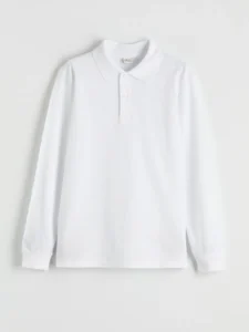 LC Waikiki White LCW KidsPolo Collar Boys' T-Shirt - Image 5