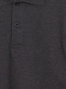 LC Waikiki Gray LCW KidsPolo Collar Long Sleeve Boys' T-Shirt - Image 4