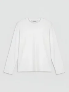 LC Waikiki White LCW KidsBisiklet Collar Basic Girls' T-Shirt - Image 2