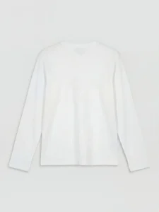 LC Waikiki White LCW KidsBisiklet Collar Basic Girls' T-Shirt - Image 3