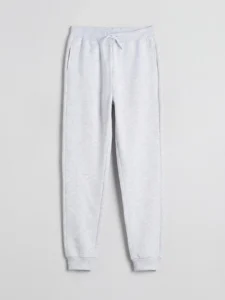 LC Waikiki Gray LCW KidsGirl Kids 3 Yarn Brushed Sweatpants