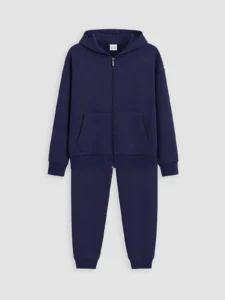LC Waikiki Navy Blue LCW KidsGirl Kids Tracksuit - Image 3