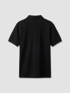 LC Waikiki Black LCW KidsPolo Collar Girls' Pique T-Shirt - Image 4