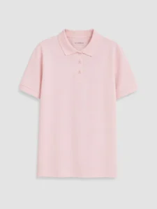LC Waikiki Pink LCW KidsPolo Collar Girls' Pique T-Shirt - Image 4