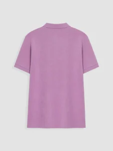 LC Waikiki Purple LCW KidsPolo Collar Girls' Pique T-Shirt - Image 3