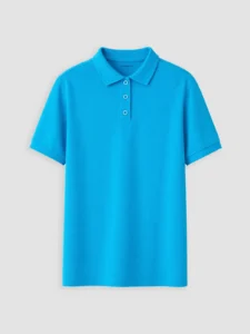 LC Waikiki Turquoise LCW KidsPolo Collar Girls' Pique T-Shirt - Image 2