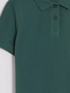 LC Waikiki Green LCW KidsPolo Collar Girls' Pique T-Shirt - Image 6