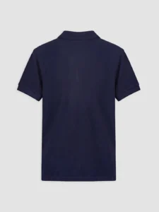 LC Waikiki Navy Blue LCW KidsPolo Collar Girls' Pique T-Shirt - Image 3
