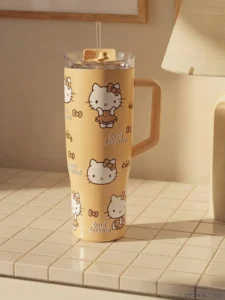 LCW JOY Mixed Hello Kitty Printed Metal Termos Kupa