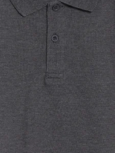 LC Waikiki Gray LCW KidsPolo Collar Boys' T-Shirt - Image 3