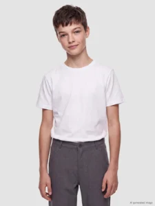 LC Waikiki White LCW KidsErkek Kids T-Shirt - Image 2
