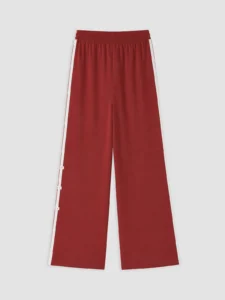 LC Waikiki Burgundy LCW KidsWide Both Girls' Soft Touch Sweatpants - Image 4