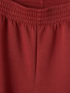 LC Waikiki Burgundy LCW KidsWide Both Girls' Soft Touch Sweatpants - Image 5