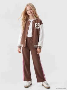 LC Waikiki Brown LCW KidsGirls Kids Wide Leg Sweatpants - Image 3