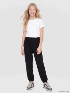 LC Waikiki Black LCW KidsGirl Kids Jogger Sweatpants 2 Sets - Image 2