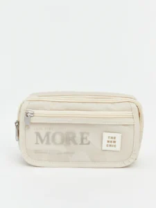 LC Waikiki Ecru LCW ACCESSORIESDouble Zippered Pen Holder