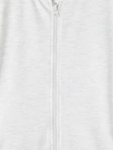 LC Waikiki Ecru LCW KidsDik Collar Girls' Zippered Sweatshirt - Image 6