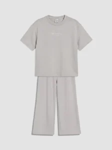 LC Waikiki Gray LCW KidsPrinted Girls' Soft Touch Set - Image 3