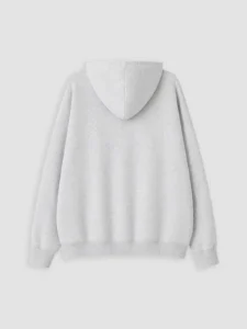 LC Waikiki Gray LCW KidsHooded Girls' Zippered Sweatshirt - Image 5