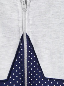 LC Waikiki Gray LCW KidsGirl Kids Zippered Sweatshirt - Image 4