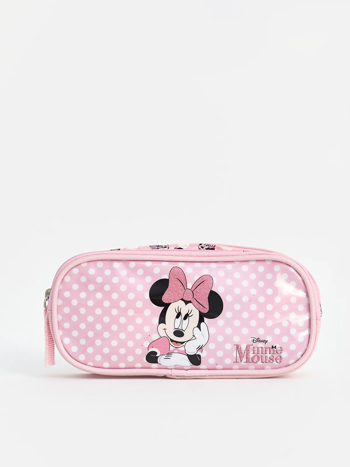 W6V674Z4-LRV_1 Gray LC WAIKIKIMinnie Mouse Printed Girls' Kalemlik - Image 1