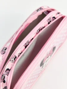 Gray LC WAIKIKIMinnie Mouse Printed Girls' Kalemlik - Image 4