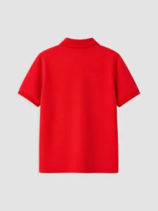 LC Waikiki Red LCW KidsPolo Collar Boys' Pique T-Shirt - Image 2