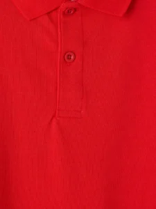 LC Waikiki Red LCW KidsPolo Collar Boys' Pique T-Shirt - Image 3