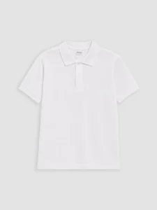 LC Waikiki White LCW KidsPolo Collar Boys' Pique T-Shirt