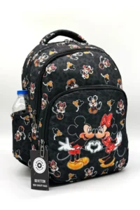 Bevitton First School Bag Set of 3 Girls Primary School Bag Black Character Pattern - Image 2